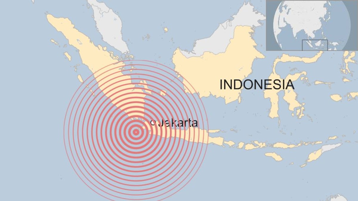 Strong earthquake magnitude 6-0 shakes western Indonesia no tsunami alert । भूकंप के तेज झटकों से हिला इंडोनेशिया, रिक्टर स्केल पर 6.0 रही तीव्रता, सुनामी का अलर्ट नहीं