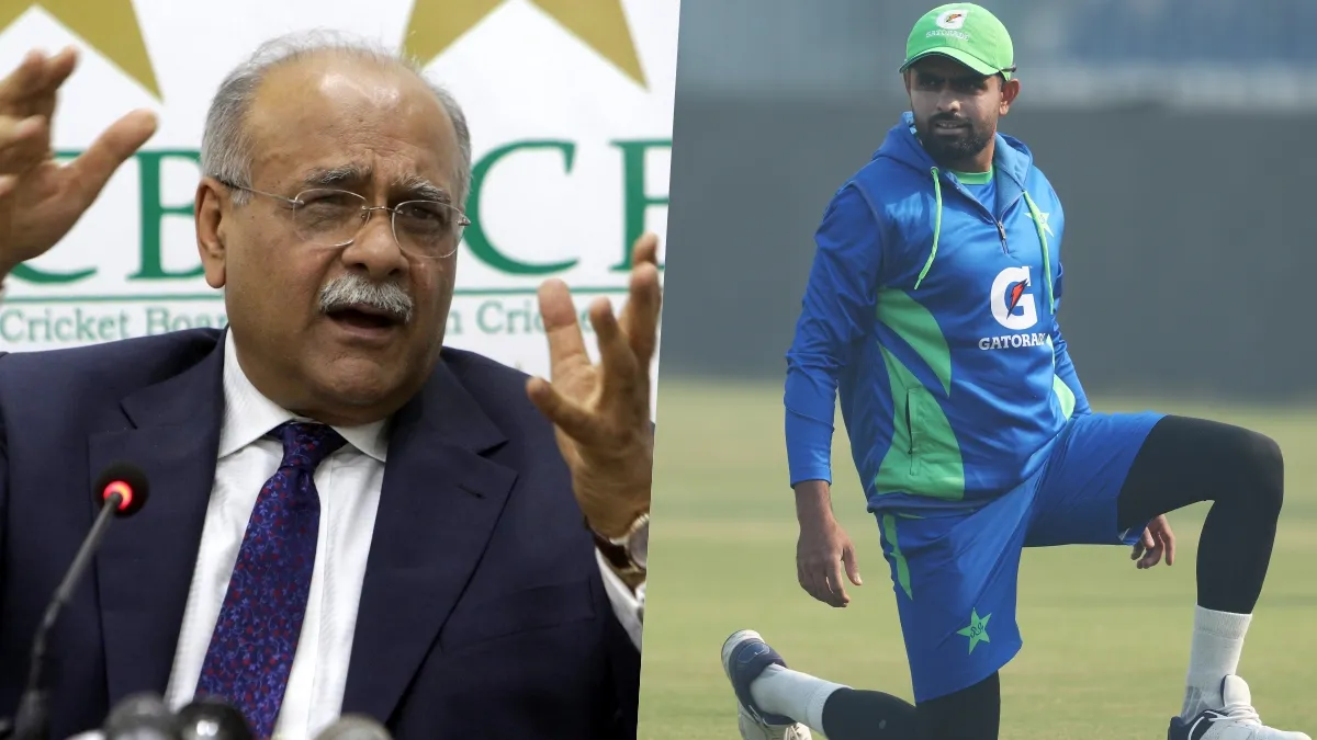 बाबर आजम के हाथों से जाएगी पाकिस्तान की कप्तानी! PCB ने की बड़े एक्शन की तैयारी नजम सेठी और बाबर आजम- India TV Hindi