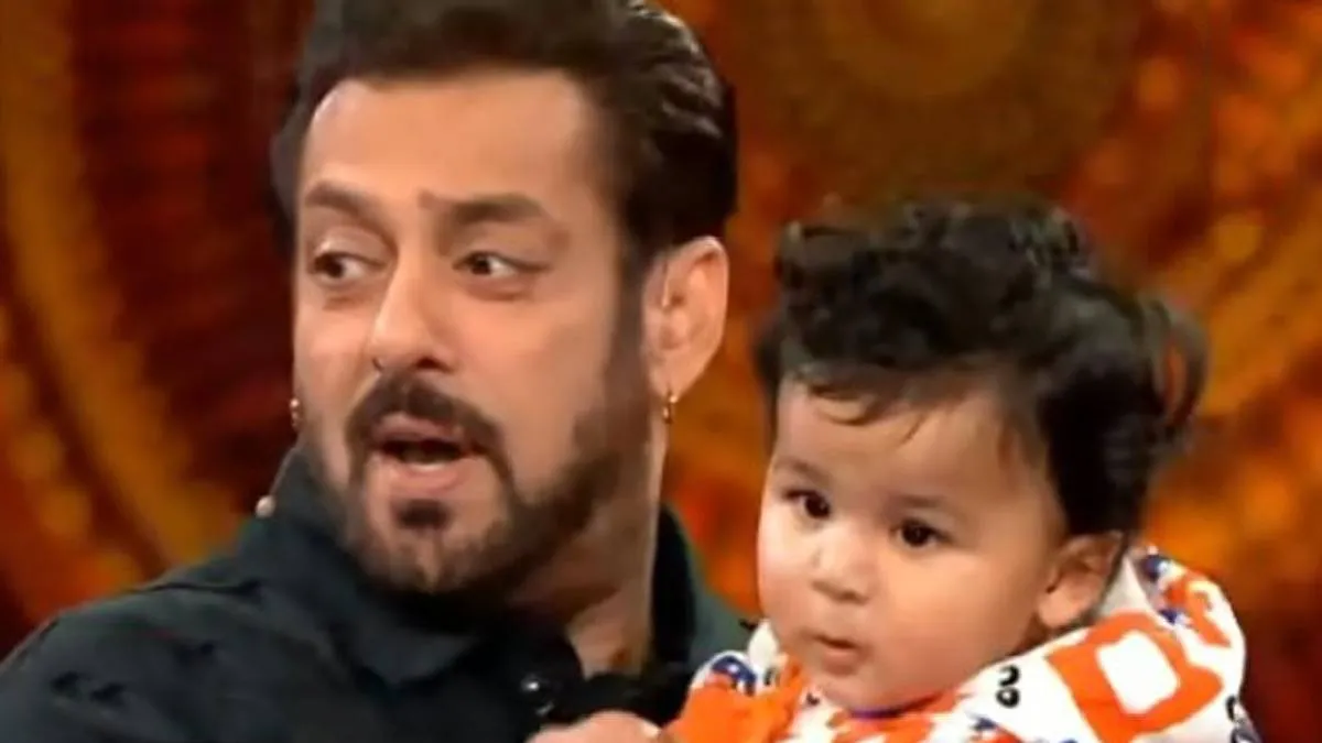 Bigg Boss 16 के सेट पर पहुंचा 'गोला', सलमान खान ने किया भारती और हर्ष के बेटे संग डांस Bigg Boss 16- India TV Hindi