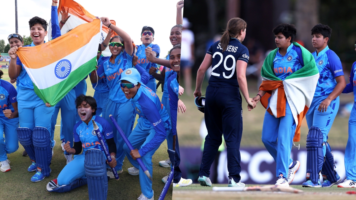 U19 T20 WC Champion Team India Beats England in Final INDW vs ENGW Under 19 T20 Women World Cup