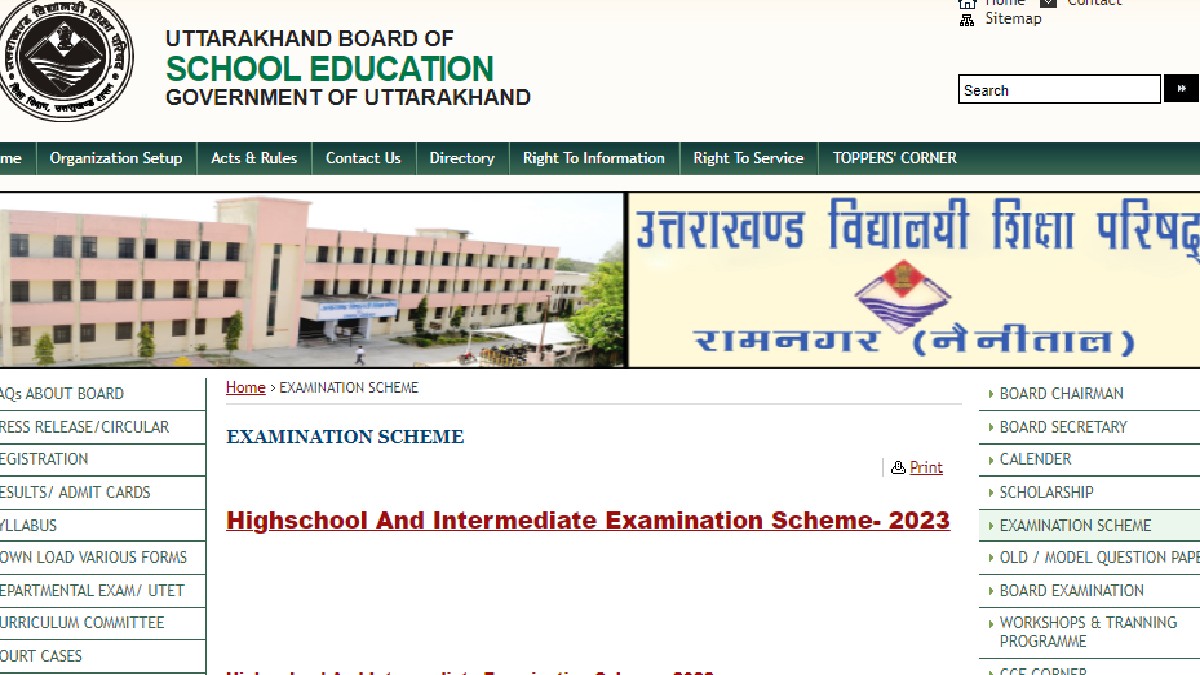 Uttarakhand Board Released The Board Exam Datesheet Of 10th And 12th ...