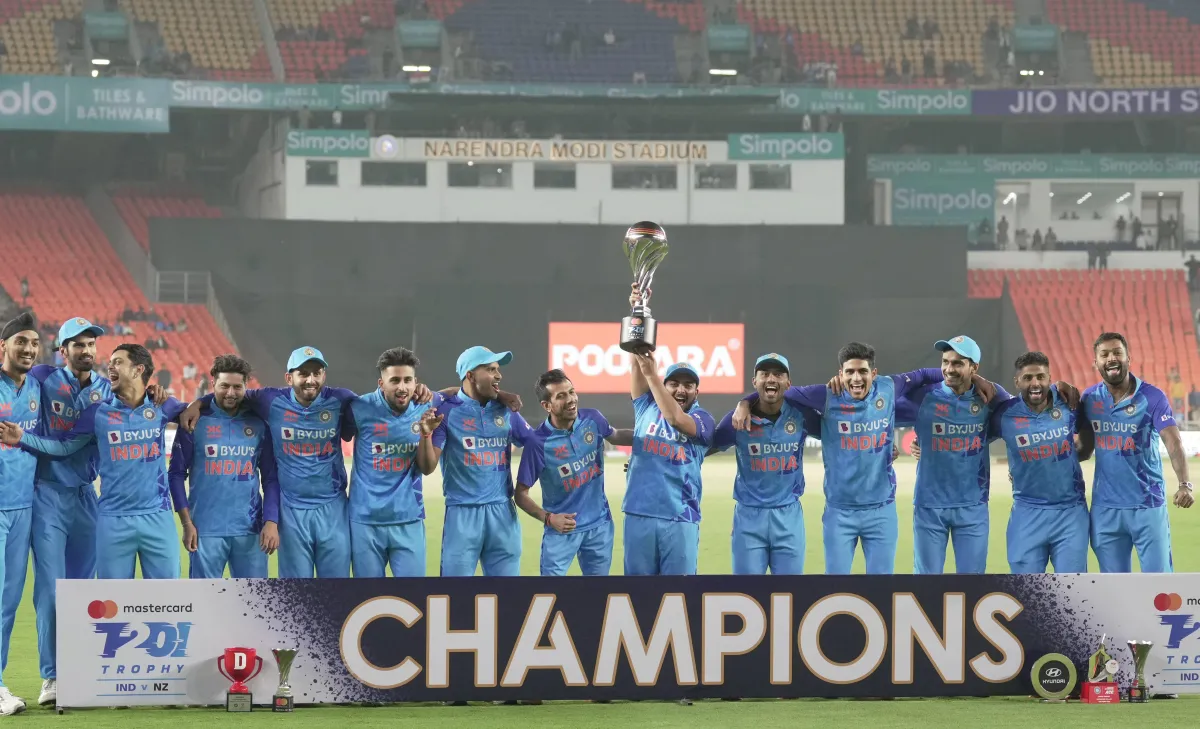 IND vs NZ: टीम इंडिया लगातार 12 टी20 सीरीज से अजेय, अहमदाबाद में हार्दिक ब्रिगेड ने बनाए कई रिकॉर्ड भारतीय क्रिकेट टीम टी20...- India TV Hindi
