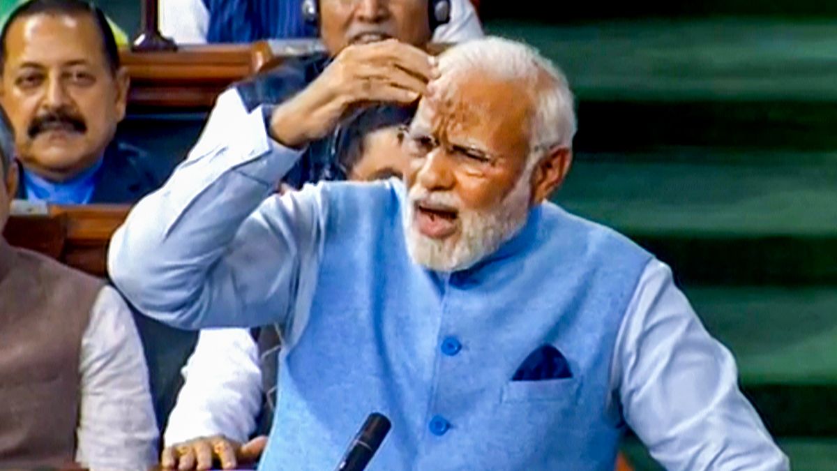 What Pm Narendra Modi Said In His Speech Lok Sabha Echoed With Slogans Of Modi Modi 5193