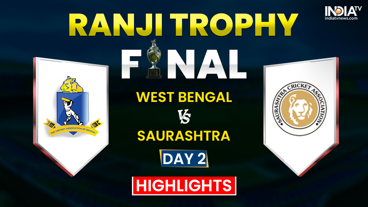 Ranji Trophy Final Day 2 Live Score West Bengal vs Saurashtra Cricket