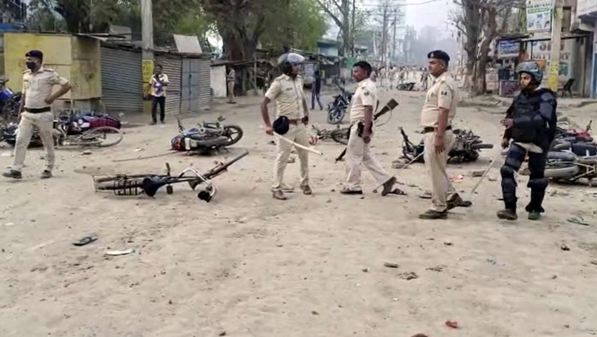 After Nalanda, violence erupted again in Sasaram, bombs were thrown after stone pelting