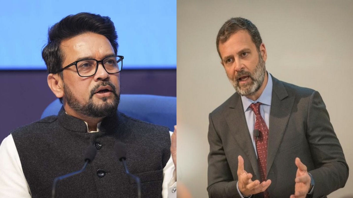Anurag Thakur said Pegasus is in Rahul Gandhi mind asked What is the agenda of Congress "पेगासस उनके दिमाग में है", राहुल गांधी पर अनुराग ठाकुर ने किया पलटवार, पूछा- कांग्रेस का