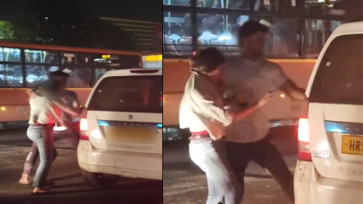 The girl was publicly beaten and taken away in a car on Mangolpuri flyover in Delhi