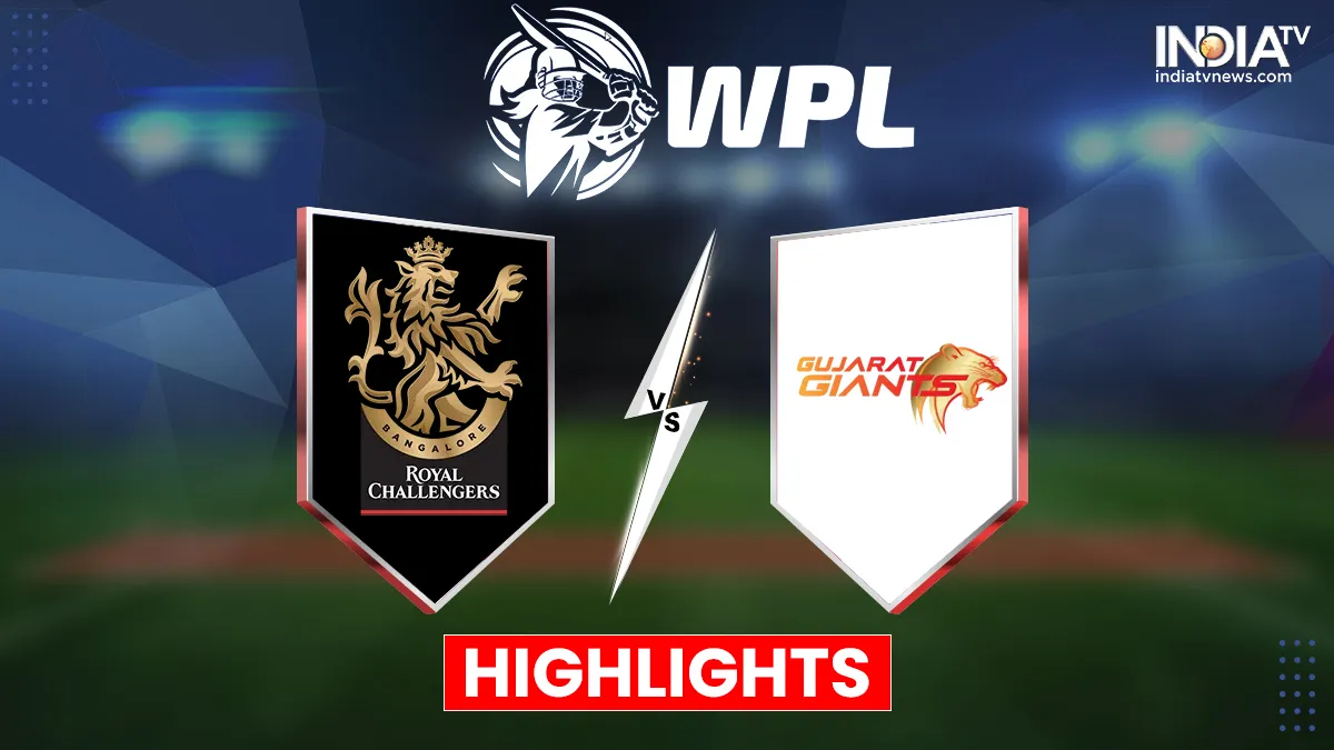 RCB vs GG Highlights: रॉयल चैलेंजर्स बैंगलौर ने गुजरात जायंट्स को 8 विकेट से हराया, प्लेऑफ की उम्मीदें अभी भी जिंदा RCB vs GG Highlights- India TV Hindi