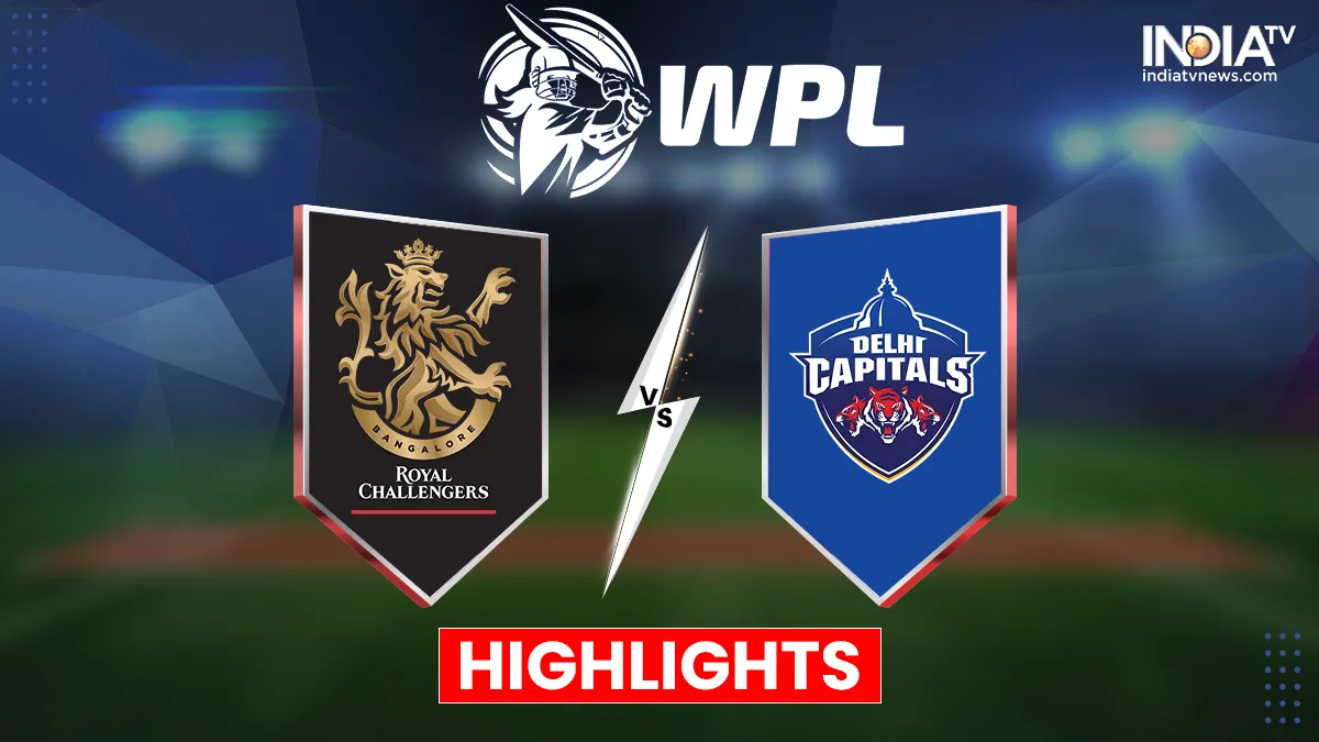 RCB W vs DC W Highlights: दिल्ला कैपिटल्स ने रॉयल चैलेंजर्स बैंगलौर को हराया, 60 रनों से जीत मुकाबला WPL 2023- India TV Hindi