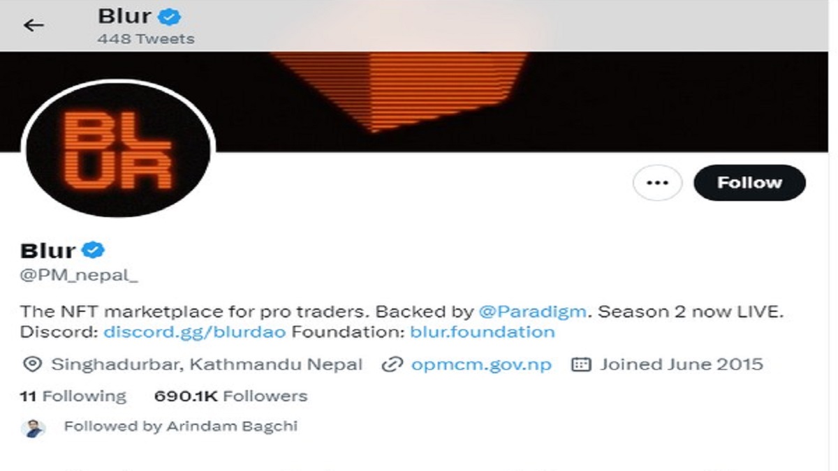 नेपाल के प्रधानमंत्री का ऑफिशियल Twitter अकाउंट हैक, हैकर ने दिया ऐसा मैसेज