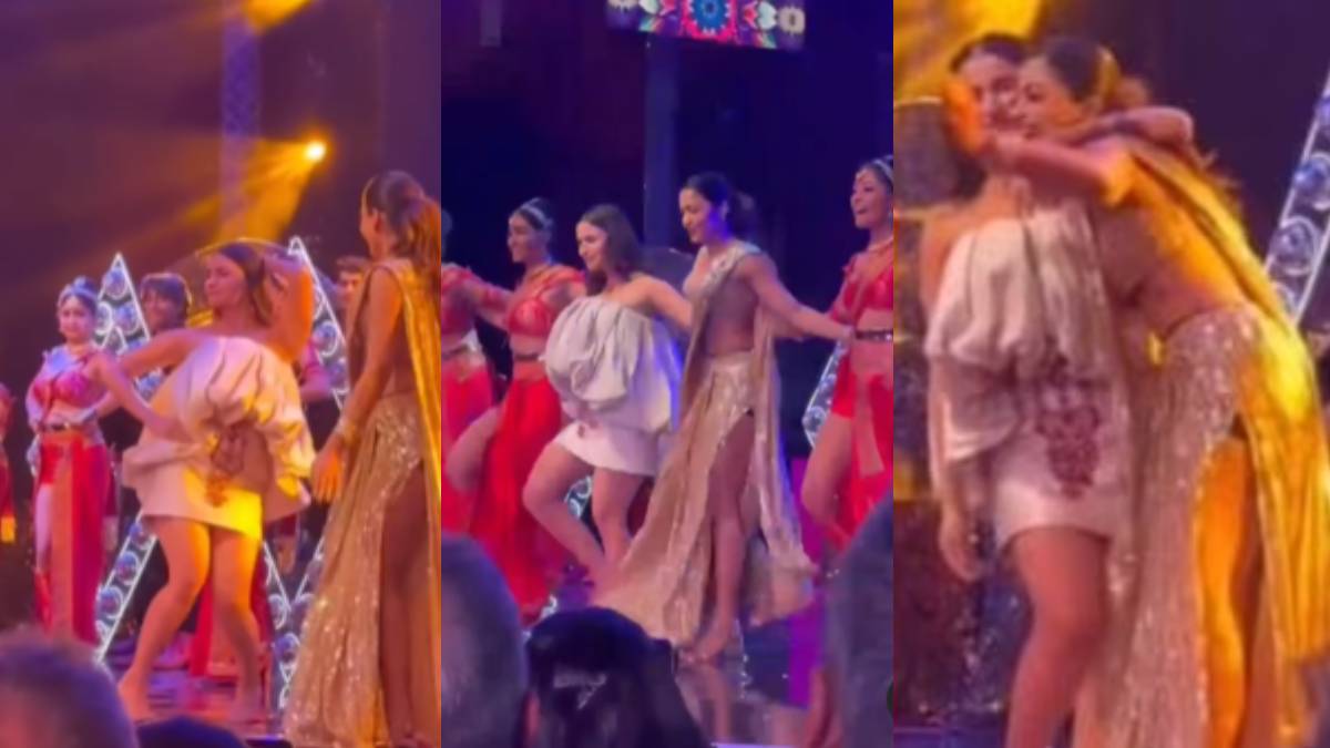 Alia throws off her heels before dancing with Rashmika, will not stop laughing after watching VIDEO