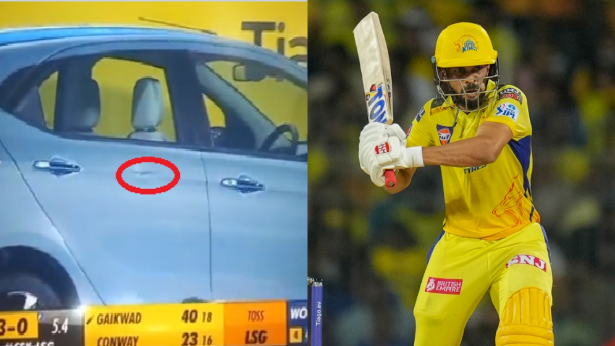 Ruturaj gaikwad hits six a dent fell on the car kept in the stadium CSK vs LSG IPL 2023। CSK के इस बल्लेबाज ने लगाया ऐसा आतिशी छक्का, स्टेडियम में रखी कार पर पड़ गया डेंट Ruturaj gaikwad hits six a dent fell on the car kept in the stadium CSK vs LSG IPL 2023। CSK के इस बल्लेबाज ने लगाया ऐसा आतिशी छक्का, स्टेडियम में रखी कार पर पड़ गया डेंट