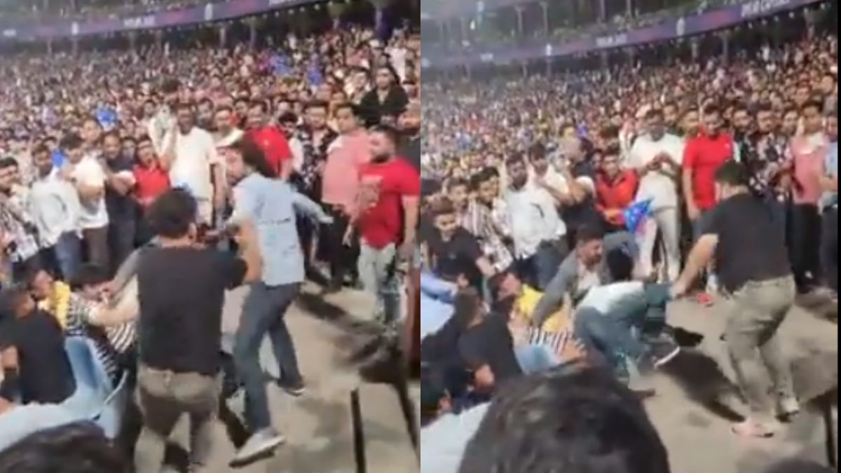 IPL 2023 में मैच के दौरान स्टेडियम में चले जमकर लात-घूसे, फैंस के बीच हाथापाई; देखें VIDEO