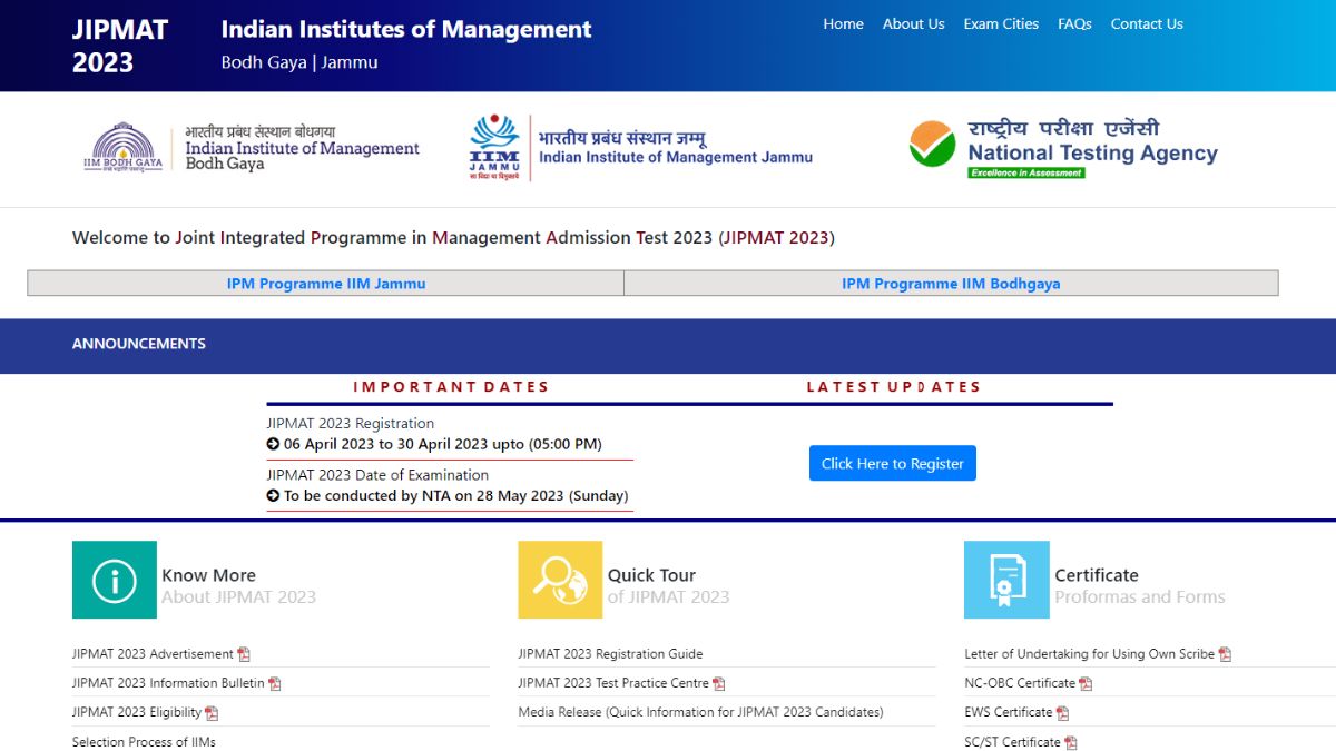Jipmat JIPMAT 2023 registration ends tomorrow apply at jipmat.ac.in । कल खत्म ...