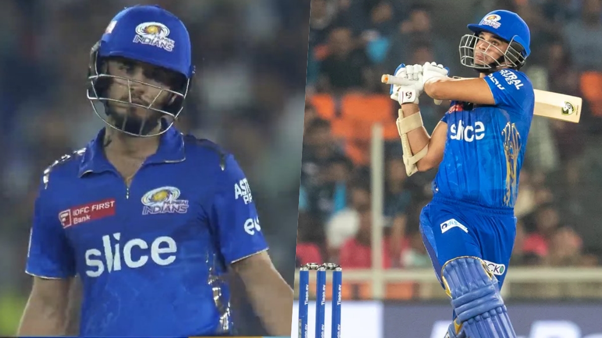 Video: MI player did this act with Arjun, Sachin’s son replied with the bat