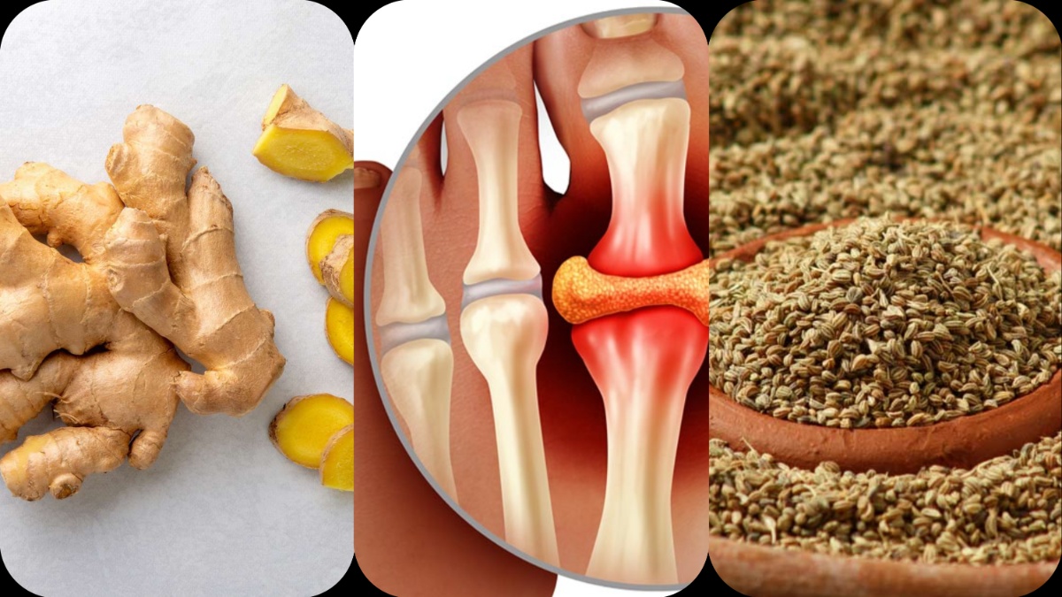 यूरिक एसिड में अजवाइन और अदरक के फायदे Ginger and ajwain water for