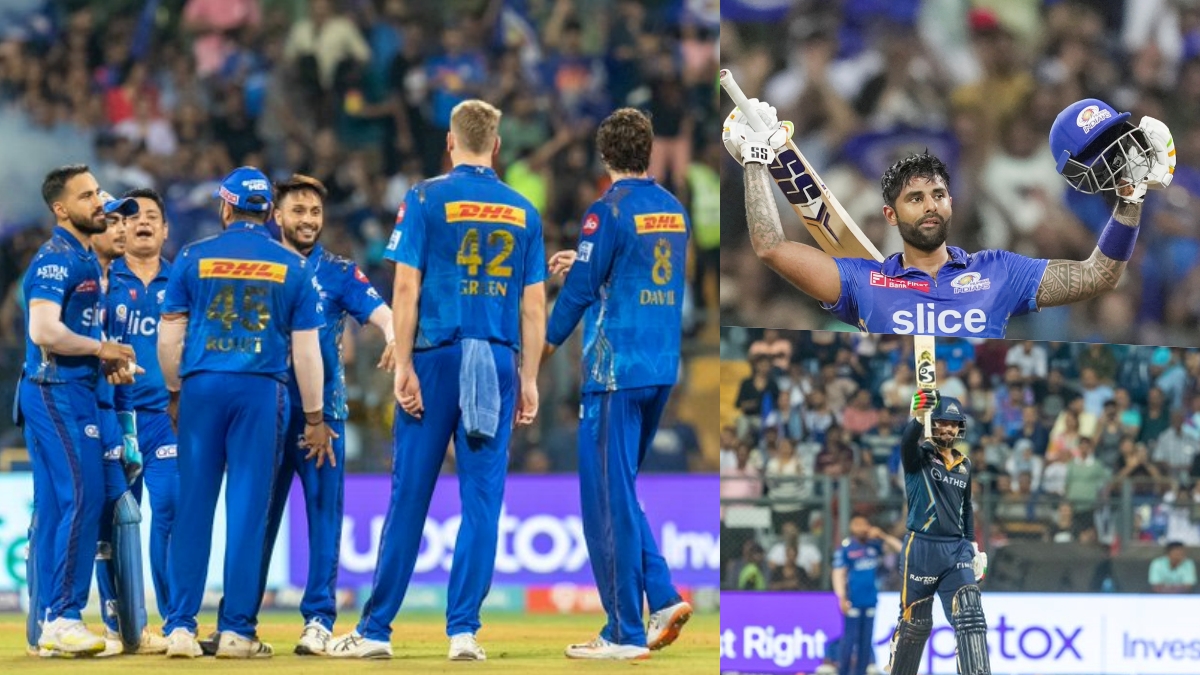 MI vs GT IPL 2023 Mumbai Indians beats Gujarat Titans Playoffs Race Becomes Interesting | मुंबई इंडियंस ने गुजरात टाइटंस को दी मात, SKY के बाद राशिद खान ने खेली आतिशी पारी