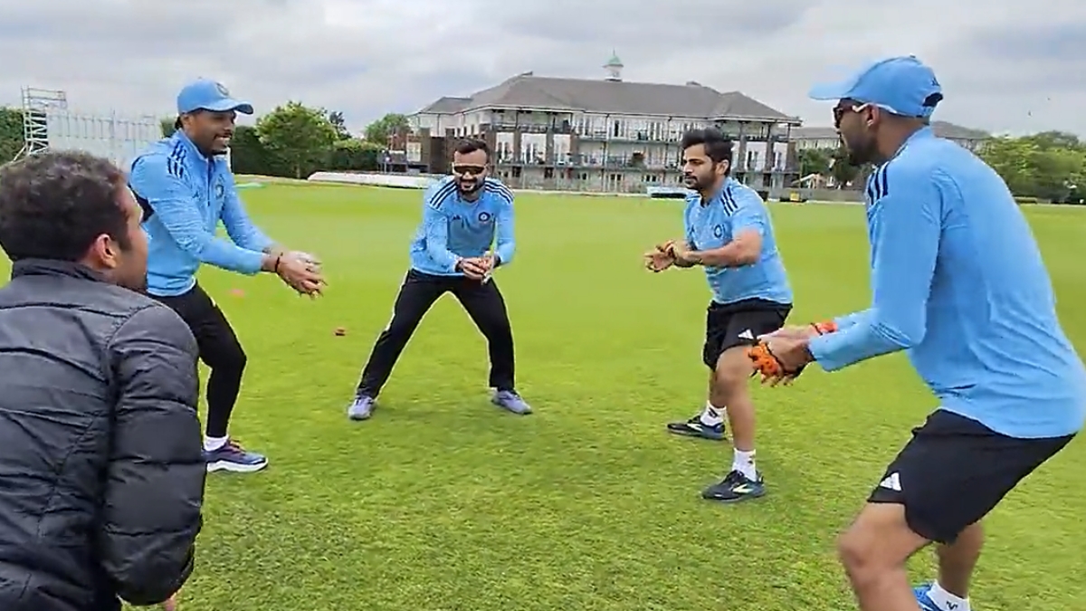 WTC Final Team Indian Starts Training Axar Patel Shardul Thakur Umesh Yadav Seen BCCI Shared Video | Team India starts preparing for 'Mission Oval', BCCI shares video of special drill