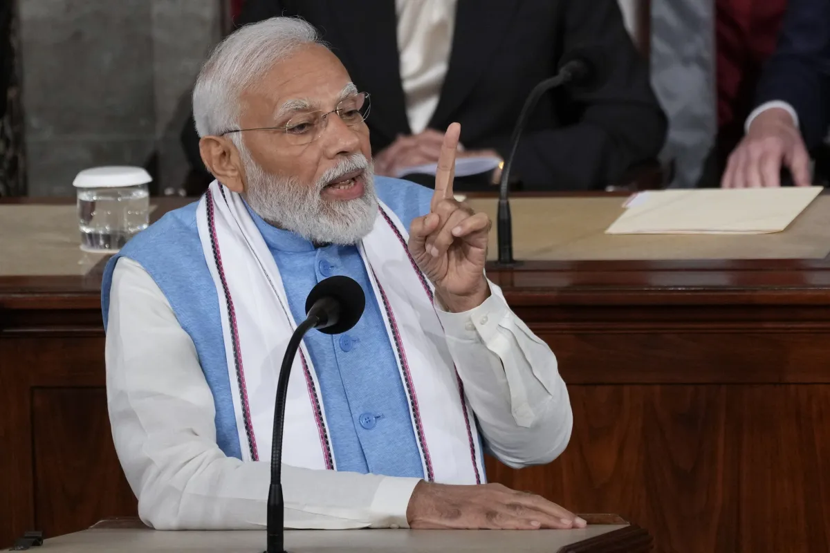 US Congress में लगते रहे मोदी-मोदी के नारे, प्रधानमंत्री ने कहा-AI का एक और मतलब अमेरिका और इंडिया, सुनें पूरा भाषण पीएम मोदी- India TV Hindi