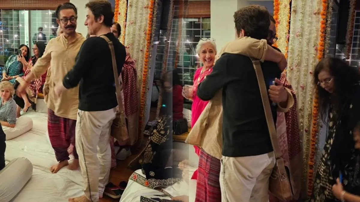 Aamir Khan और भाई फैजल लगे एक-दूसरे के गले, पहले लगाए थे कई गंभीर आरोप Aamir Khan and brother Faizal- India TV Hindi