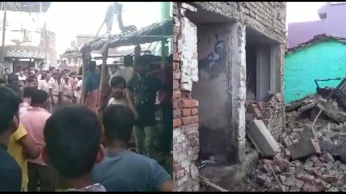 Bhagalpur one dead and three injured in bomb blast बिहार: भागलपुर में भीषण धमाके से घर हुआ जमींदोज, 1 युवक की मौत, 3 अन्य घायल