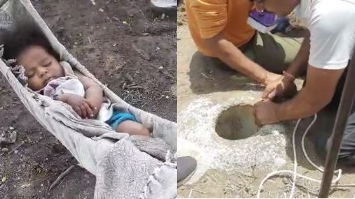 Jamnagar 2 year old girl fell into borewell was rescued after 21 hours died बोरवेल में फंसी मासूम का 21 घंटे की मशक्कत के बाद किया गया रेस्क्यू, नहीं बचाई जा सकी जान