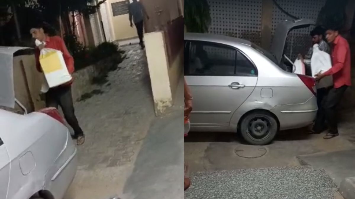 जयपुर पुलिस ने शराब जब्त कर वापस ठेकेदार की गाड़ी में रखी - India TV Hindi