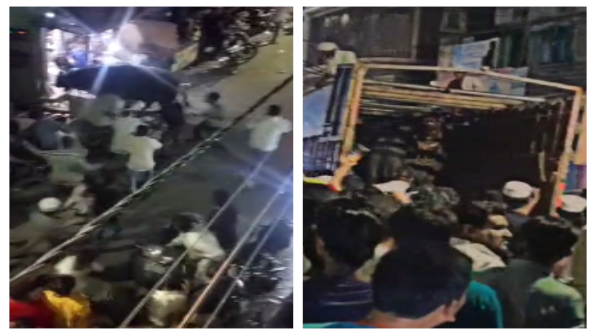 VIDEO: Buffalo brought in truck for sacrifice in Moradabad, became uncontrollable on seeing the crowd and then ..