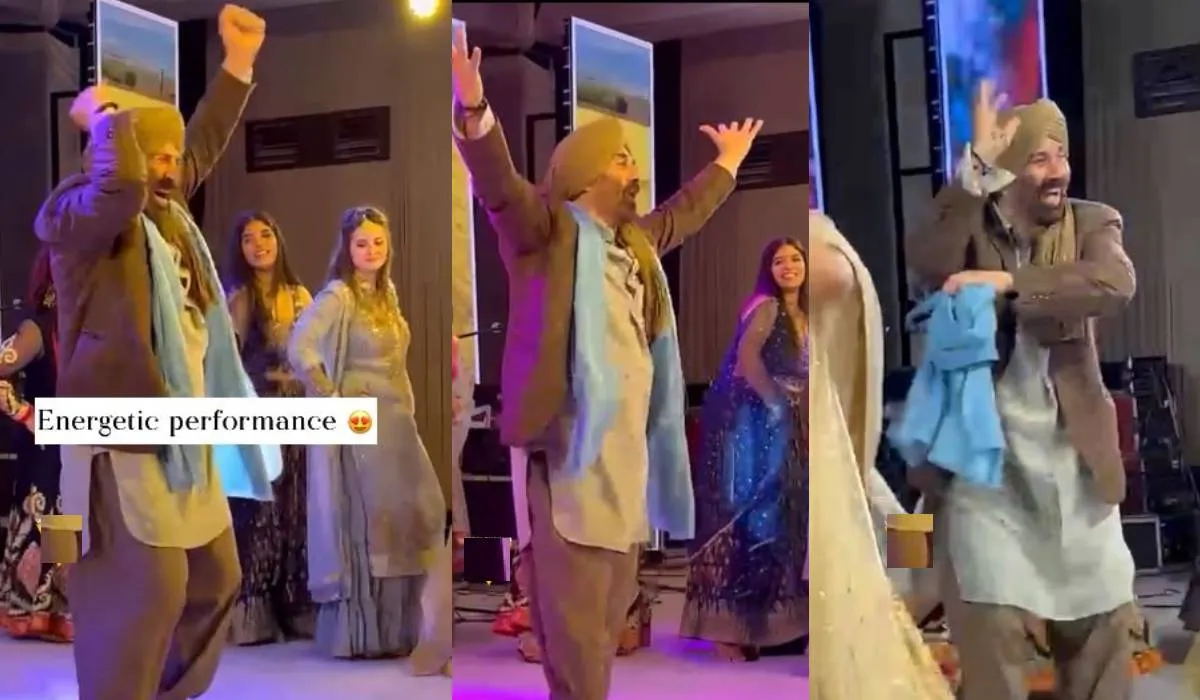 Video: Sunny Deol को बेटे के संगीत में आई 'सकीना' की याद, 'तारा सिंह' बनकर लगाई डांस फ्लोर पर आग! Sunny deol- India TV Hindi