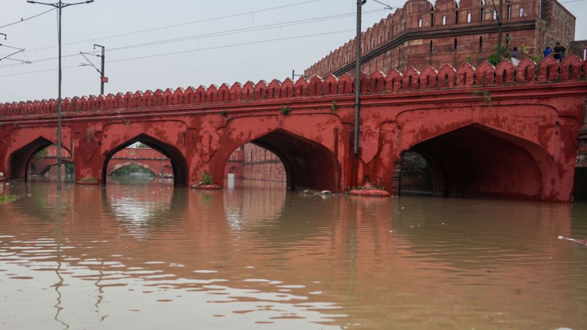 Yamuna river flowing above the danger mark for the fourth day in Delhi