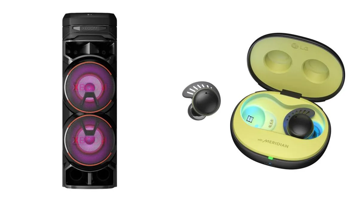 LG के इस स्पीकर से घर बनेगा डीजे हाउस, नया ईयरबड्स तो पानी को भी दे देगा मात LG Xboom Series and Tone Fit TF7- India TV Hindi