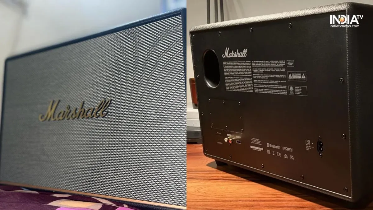 Marshall Woburn III Review: इस स्पीकर में है घर को सिनेमा हॉल बनाने का दम? खासियत दीवाना बना देगी Marshall Woburn III Review- India TV Hindi