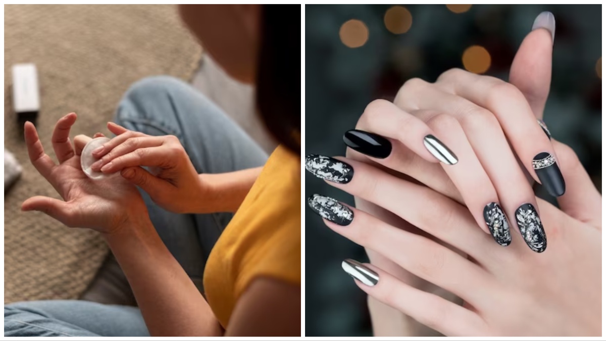 Tips To Remove Artificial Nails| घर पर नकली नेल्स कैसे हटाएं| Ghar Par  Acrylic Nails Kaise Hataye | easy way to remove acrylic nails at home |  HerZindagi