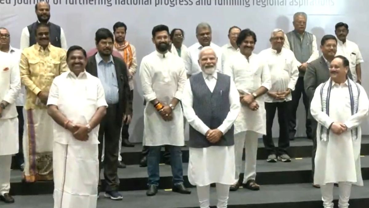 All the leaders gathered for the NDA meeting, PM Modi also reached ...