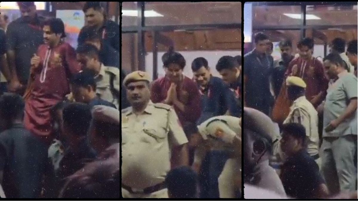 दिल्ली पुलिस के थाने पहुंचे बाबा बागेश्वर, वहीं लगा दिया अपना दरबार, देखें VIDEO