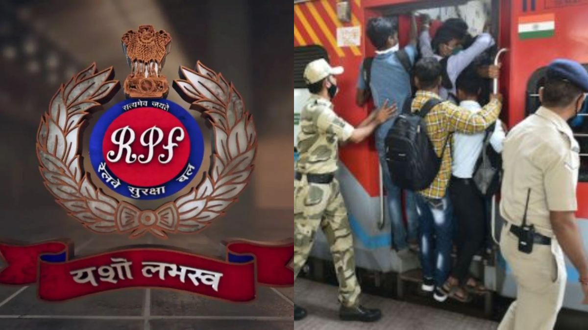 RPF Jawan pressed the child neck of the child at the Ballia railway station, suspended after the video। रेलवे स्टेशन पर बच्चे की गर्दन को RPF जवान ने पैर से दबाया, Video वायरल होने के बाद हुआ सस्पेंड