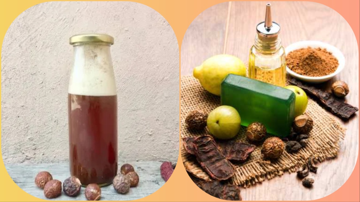 काले घने लंबे बालों के लिए मेथी आंवला रीठा शिकाकाई शैंपू | Methi amla reetha shikakai shampoo for grey hair in hindi