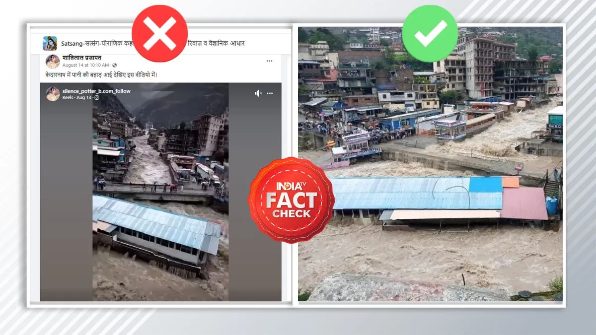 Fact Check: केदारनाथ का बताकर वायरल किया जा रहा पाकिस्तान में आई बाढ़ का ये वीडियो fact check- India TV Hindi