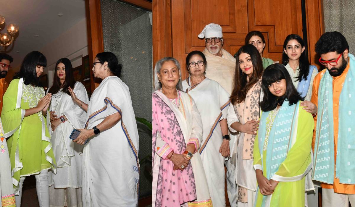 अमिताभ बच्चन के साथ ममता बनर्जी ने मनाया रक्षाबंधन, दीदी से पोती आराध्या ने लिया आशीर