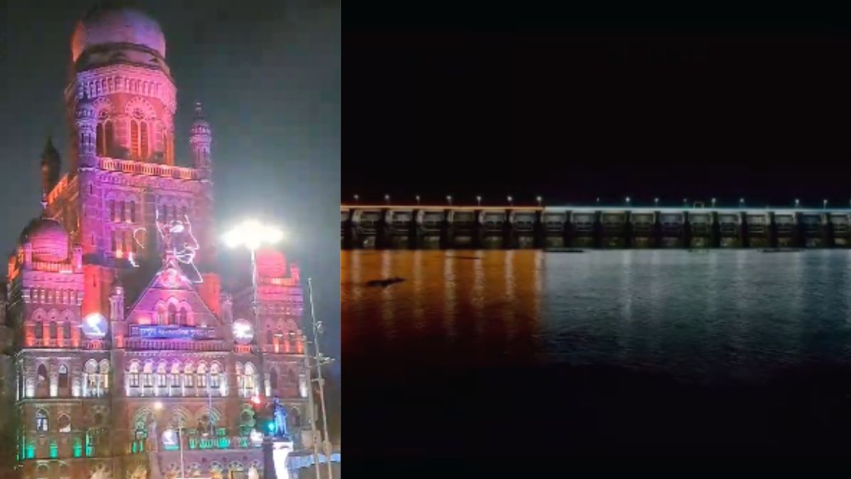 Mumbai’s historical buildings bathed in the light of the tricolor, laser shows of great men were seen