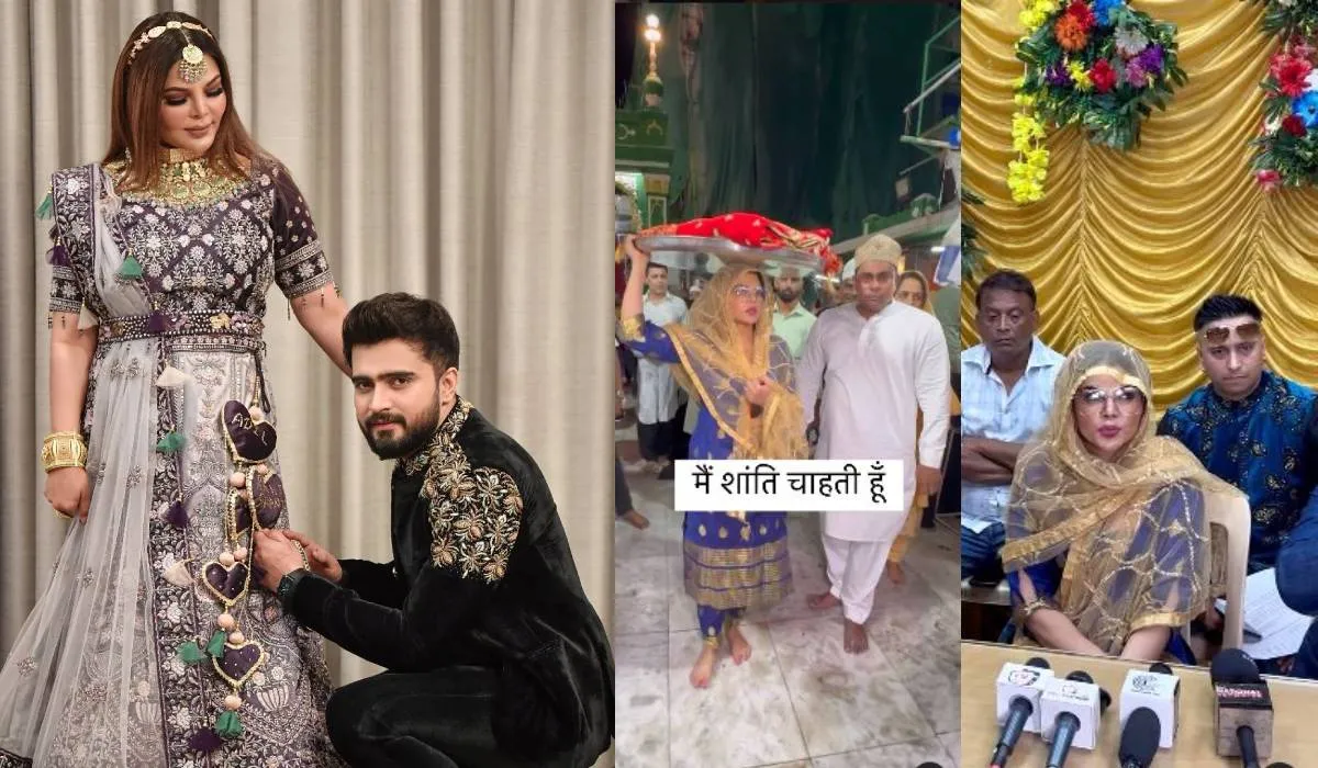 आदिल-शर्लिन से बचने के लिए राखी सावंत ने खेला नया दांव, दरगाह पहुंचकर की प्रेस कॉन्फ्रेंस Rakhi Sawant- India TV Hindi