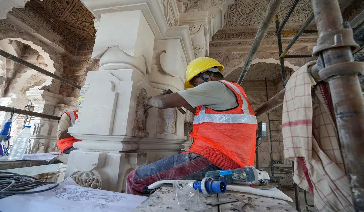 अयोध्या: राम मंदिर के भूमिपूजन की आज तीसरी वर्षगांठ, आकार ले रहा मंदिर का भव्य स्वरूप, 70 फीसदी काम पूरा अयोध्या में राम मंदिर का निर्माण- India TV Hindi