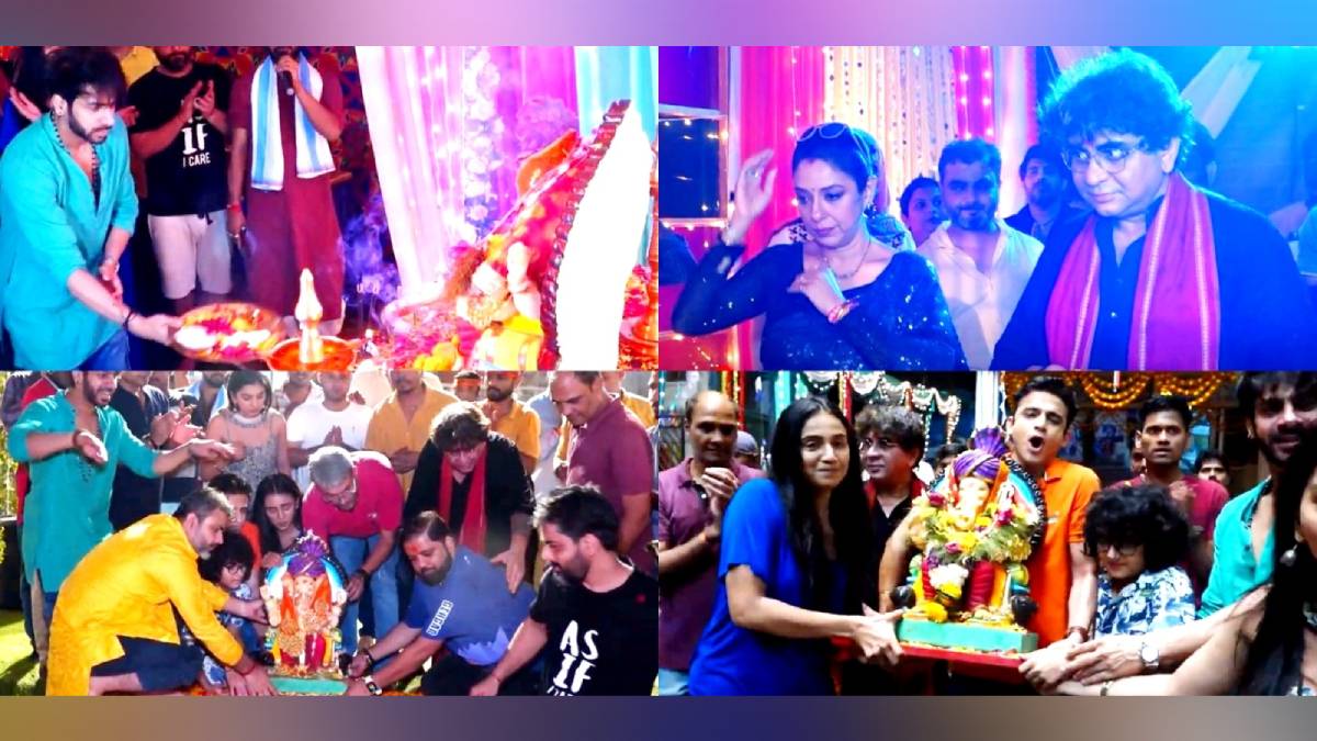 Stars of Anupamaa and Yeh Rishta Kya Kehlata Hai created a stir together got spots in Ganpati immersion | ‘अनुपमा’ और ‘ये रिश्ता क्या कहलाता है’ के स्टार्स ने मिलकर मचाई धूम, गणपति विसर्जन में हुए स्प