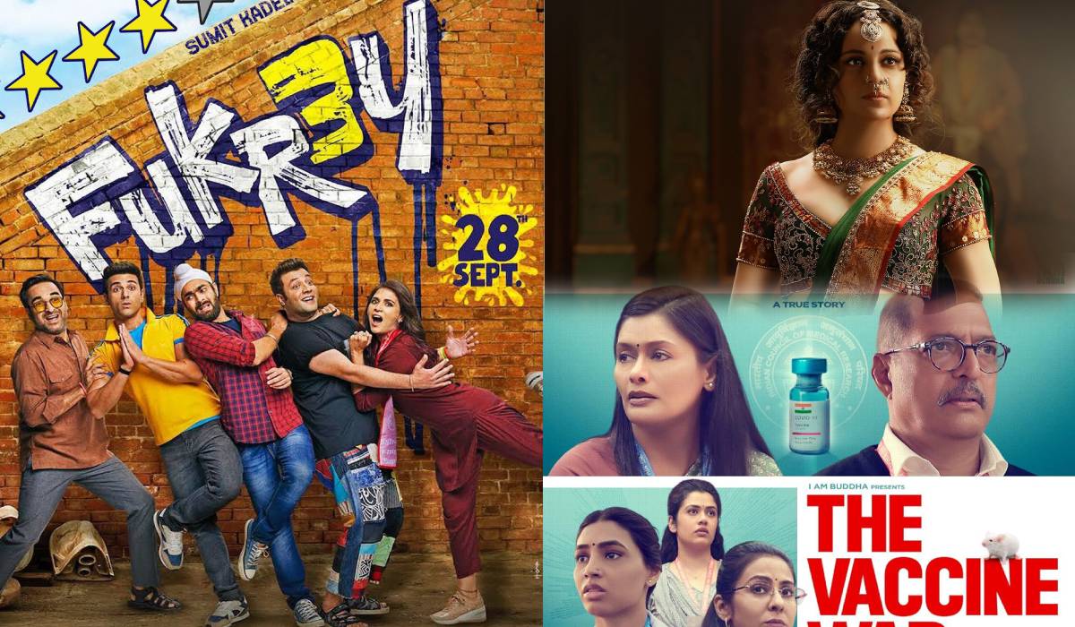 Fukrey 3 Vs The Vaccine War Vs Chandramukhi 2 day one box office collection | ‘फुकरे 3’ Vs ‘द वैक्सीन वॉर’ Vs ‘चंद्रमुखी 2’, पहले दिन किसने की सबसे ज्यादा कमाई, जानें कौन बना बॉक्स ऑफिस का हीरो