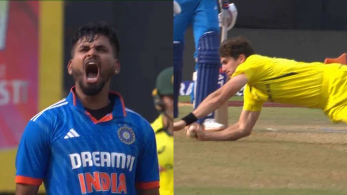 Shreyas Iyer two times not out in Sean Abbott over big controversy IND vs AUS series | एक ही ओवर में दो बार आउट हुए श्रेयस अय्यर, शतक लगाते ही मैदान पर मचा बवाल