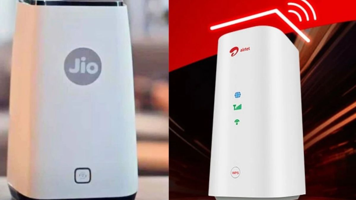 jio airfiber vs airtel xstream airfiber Which one is better for high Speed Wifi । Jio Airfiber vs Airtel Airfiber: किसके पास हैं किफायती प्लान्स, कौन दे रहा है हाई स्पीड इंटरनेट, जानें पूरी डिटेल