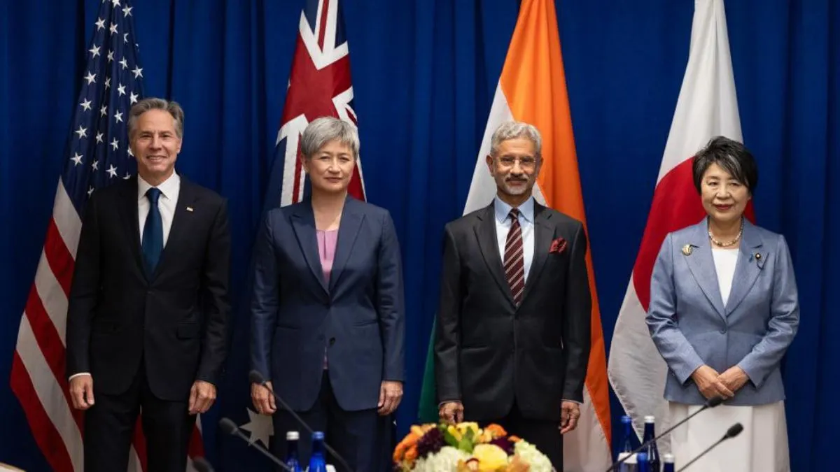 UNGA में चीन पर गरजे QUAD देश, हिंद-प्रशांत क्षेत्र की संप्रभुता और क्षेत्रीय अखंडता से खिलवाड़ बर्दाश्त नहीं UNGA में क्वाड देशों के विदेश मंत्री।- India TV Hindi