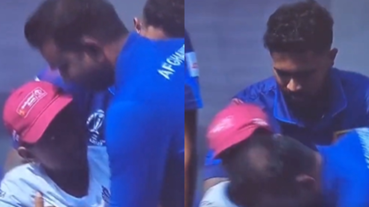 AFG vs SL: Child fainted on the field during national anthem, players of both teams were shocked