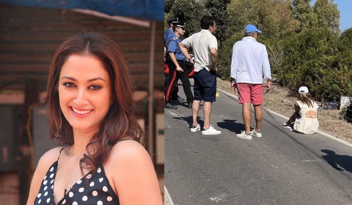 Swades actress Gayatri Joshi accident first photo out actress seen sitting on road in bad condition | शाहरुख खान की ‘स्वदेश’ की हीरोइन गायत्री जोशी के एक्सीडेंट की पहली तस्वीर आई सामने, जमीन पर बैठी द