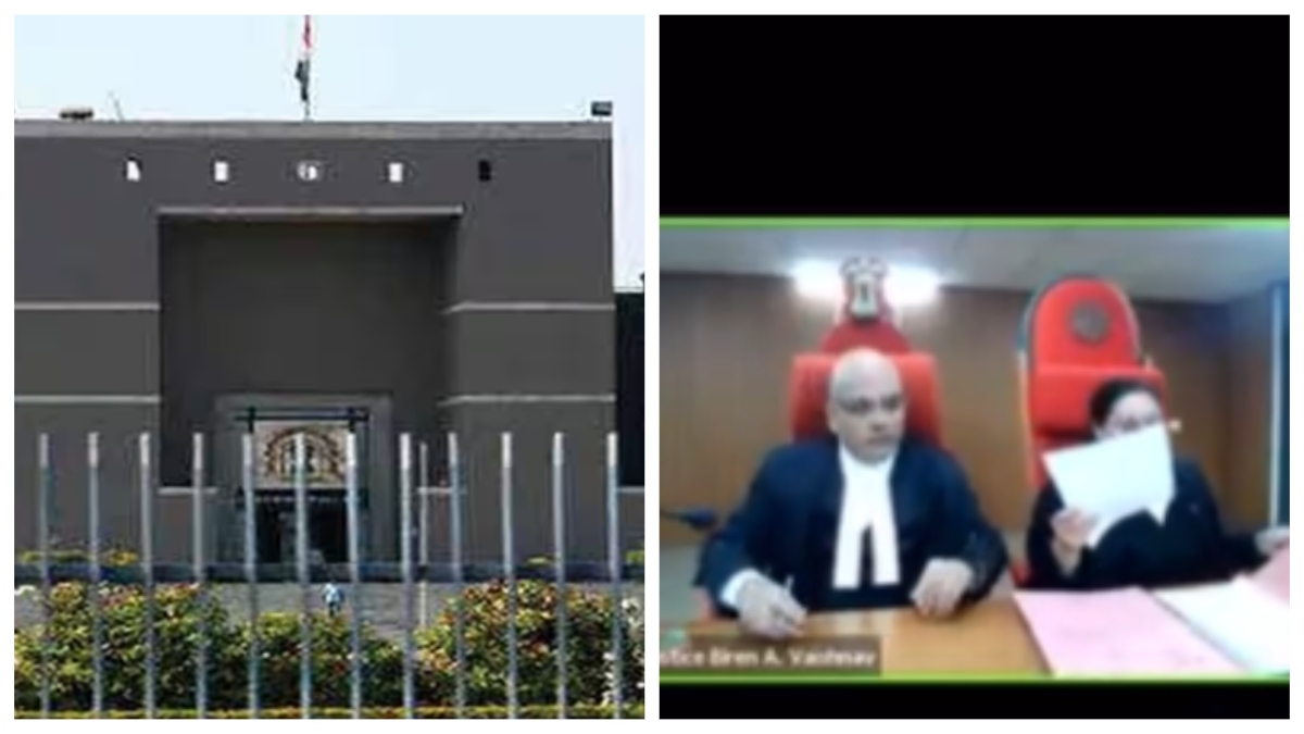 Gujarat High Court judge snaps at colleague and shout do not murmur watch video । ‘आप ज्यादा बड़बड़ाओ मत’, जब गुजरात हाई कोर्ट में एक-दूसरे से भिड़ गए जज, होने लगी तीखी बहस